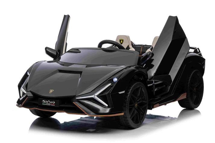 Lamborghini Sian 24V Kids Ride on Car 2 Seater with Remote & Drift Function - Black