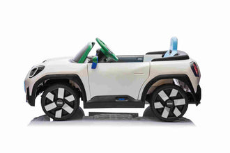 Mini Cooper Aceman 12v Kids Ride on Car With Remote - White