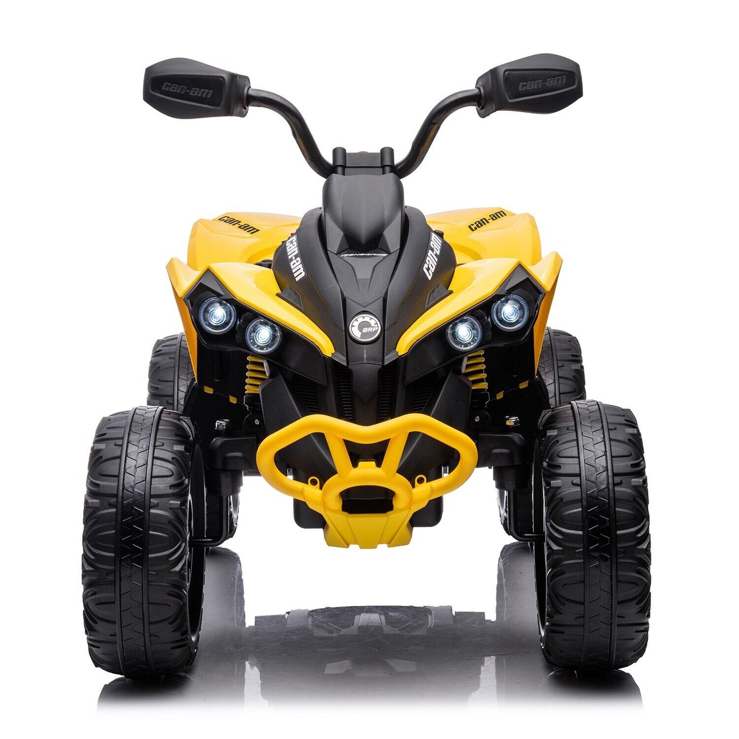 Can-Am Kids 24V Electric Ride On Quad Bike - Yellow