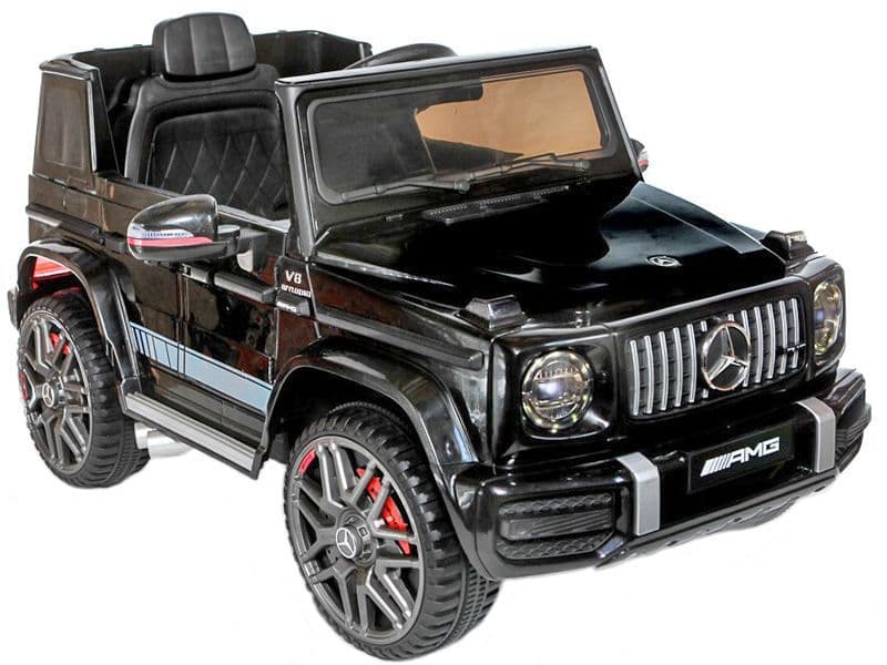 Licensed Mercedes G63 12v Optional High Door Kids Ride On Car Jeep-  Black