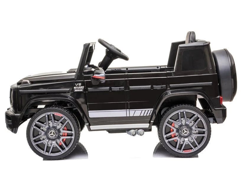 Licensed Mercedes G63 12v Optional High Door Kids Ride On Car Jeep-  Black