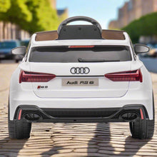 Licensed 12V Audi RS6 Avant Kids Ride on Car with parental control In White