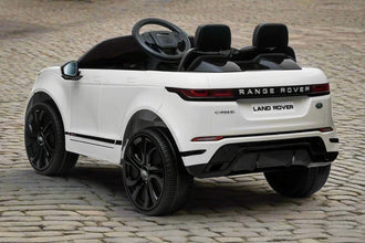 LICENSED RANGE ROVER EVOQUE KIDS 12V RIDE ON CAR WITH MP4 SCREEN  - WHITE