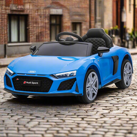 Licensed Audi R8 Sport Latest Facelift New Shape Kids 12V Ride On Car - Blue