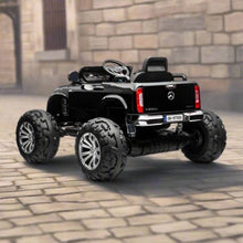 Mercedes X Class Monster Truck 4x4 24v Ride on Car With Parental Comtrol- Black