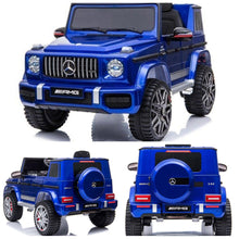 Licensed Mercedes G63  G wagon 12V Optional High Door Kids Ride On Car - Metallic Blue