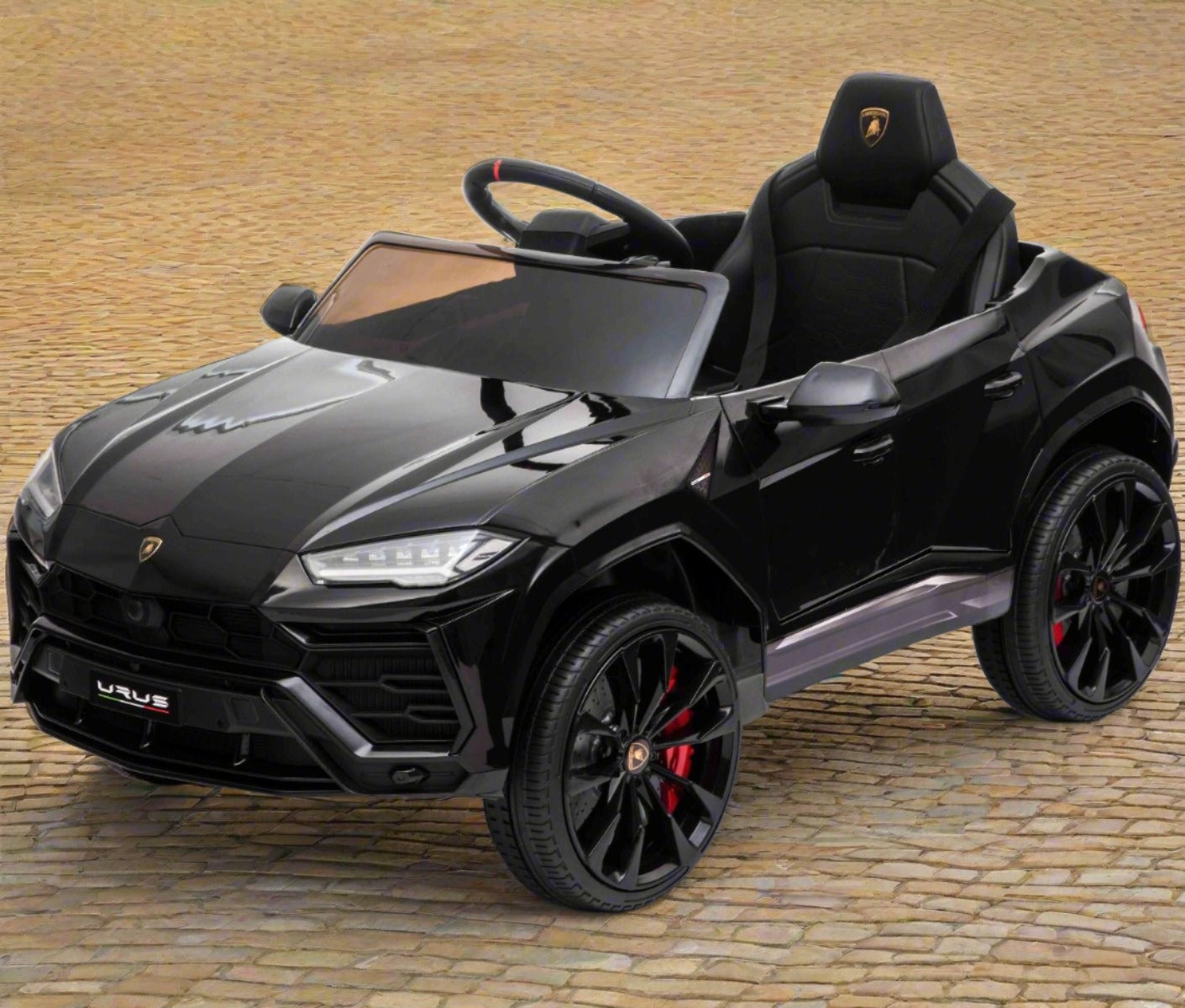 Licensed Lamborghini Urus 12V Kids Ride On Car Upgraded Version - Black