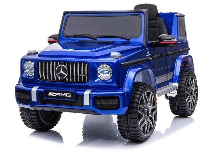 Licensed Mercedes G63  G wagon 12V Optional High Door Kids Ride On Car - Metallic Blue