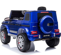 Licensed Mercedes G63  G wagon 12V Optional High Door Kids Ride On Car - Metallic Blue