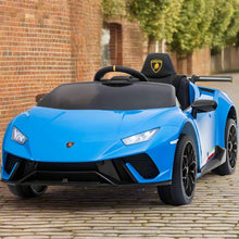 Licensed Lamborghini Huracan children’s 12V Electric Ride On Car with parental controller In Blue