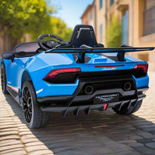 Licensed Lamborghini Huracan children’s 12V Electric Ride On Car with parental controller In Blue