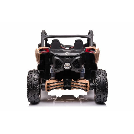 48V Can-Am RS 2 Seater Kids ride on UTV, Licensed RS Version 15-  Khaki