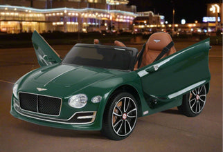 Licensed Bentley EXP12 Kids 12V kids Ride On Car In Green with parental control and self drive