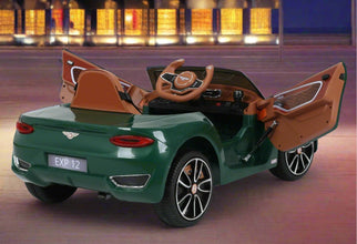 Licensed Bentley EXP12 Kids 12V kids Ride On Car In Green with parental control and self drive