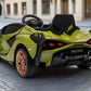 Licensed Lamborghini Sian With Mp4 Screen Kids Electric Ride On Car - Green