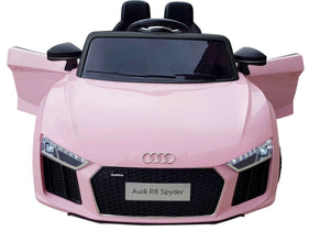 Children’s Licensed Audi R8 12V Electric Ride On Car with parental control and self drive - Pink