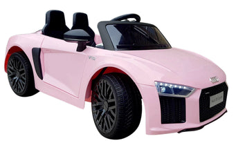 Children’s Licensed Audi R8 12V Electric Ride On Car with parental control and self drive - Pink