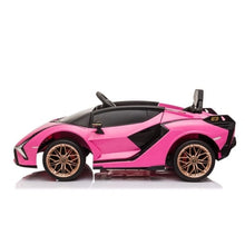 Licensed Lamborghini Sian 12V Electric Ride On Car With MP4 Screen and parental control - Pink