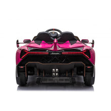 Licensed Lamborghini Veneno 2 Seater Kids 24V Ride On Car In Pink