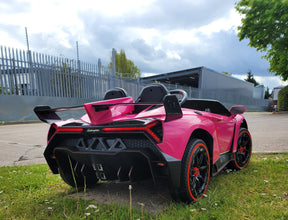 Licensed Lamborghini Veneno 2 Seater Kids 24V Ride On Car In Pink