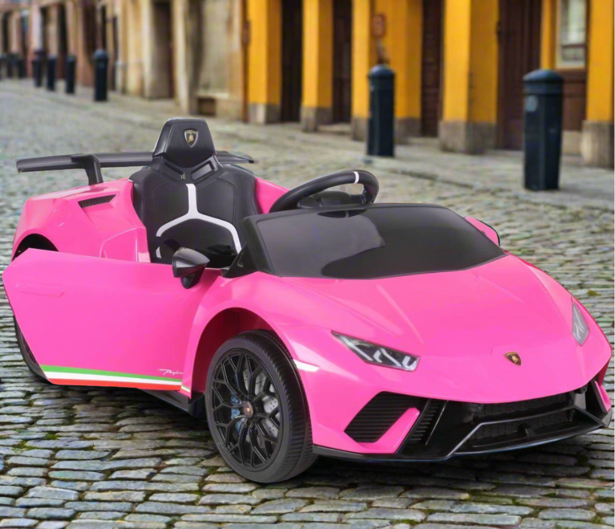 Licensed Lamborghini Huracan Kids 12V Ride On Car In Pink