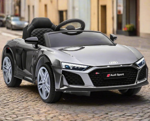 Licensed Audi R8 Sport latest Facelift New Shape Kids 12V Ride On Car - Grey