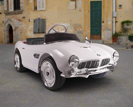 Licensed BMW 507 Classic Kids 12V Ride On Car with a parental controller In white